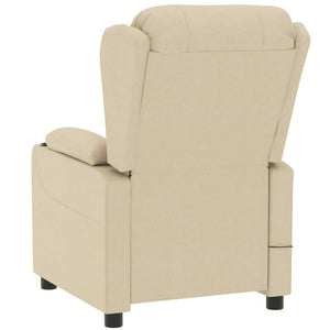 Relaxsessel Elektrisch Creme Stoff