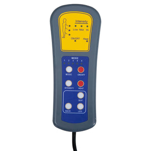 Massagesessel Elektrisch Schwarz Stoff