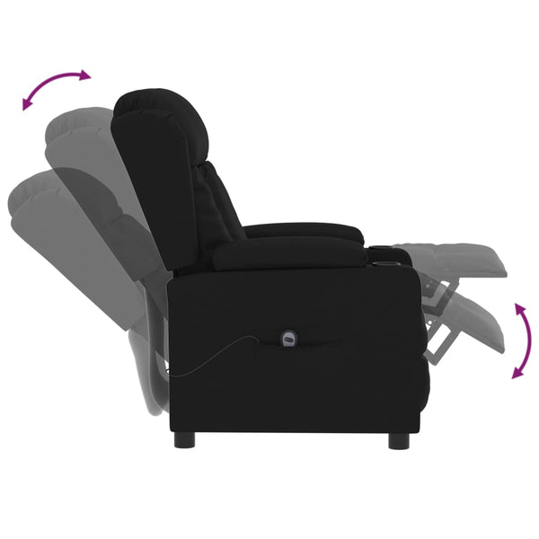 Relaxsessel Elektrisch Schwarz Kunstleder