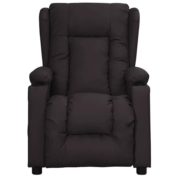 Massagesessel Elektrisch Schwarz Kunstleder