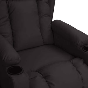 Massagesessel Elektrisch Schwarz Kunstleder