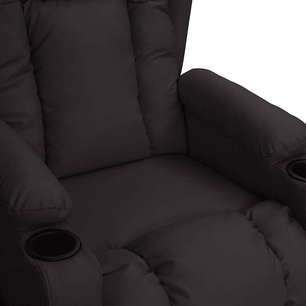 Massagesessel Elektrisch Schwarz Kunstleder