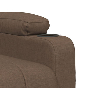 Relaxsessel Elektrisch Braun Stoff