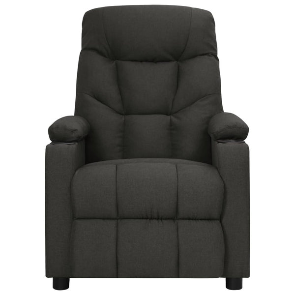 vidaXL Fauteuil de massage électrique Noir Tissu