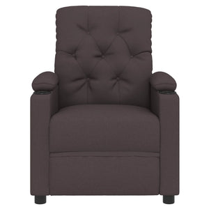 Relaxsessel Elektrisch Dunkelbraun Stoff