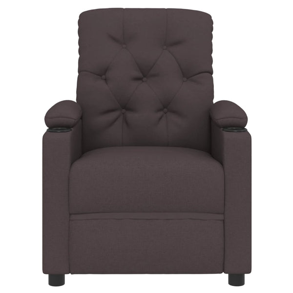Relaxsessel Elektrisch Dunkelbraun Stoff