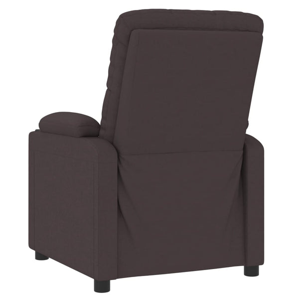 Relaxsessel Elektrisch Dunkelbraun Stoff