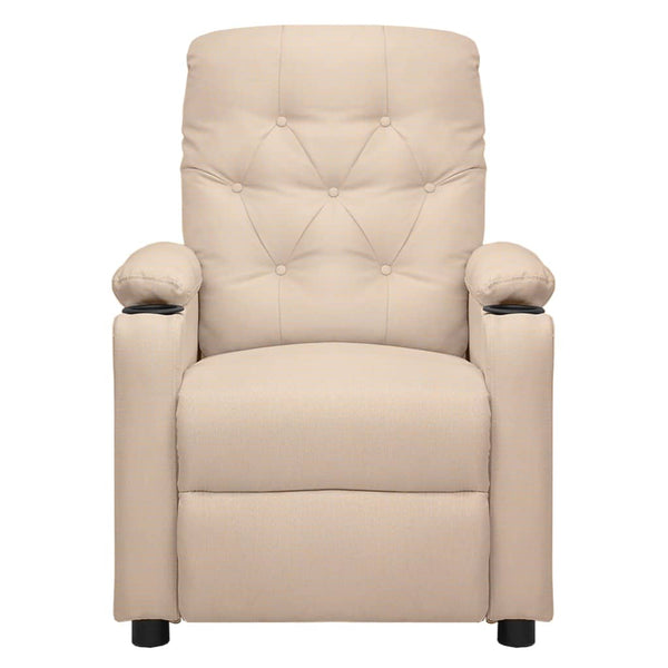 Relaxsessel Elektrisch Creme Stoff