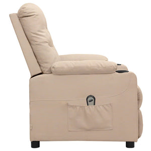 Relaxsessel Elektrisch Creme Stoff