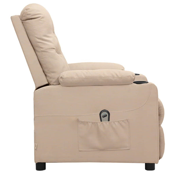 Relaxsessel Elektrisch Creme Stoff