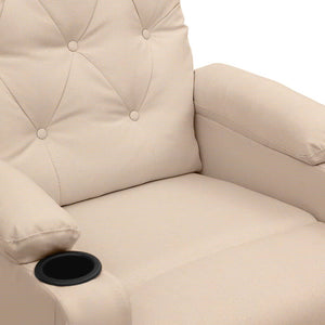 Relaxsessel Elektrisch Creme Stoff