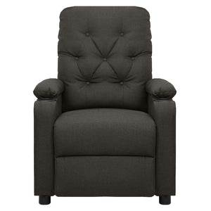 Massagesessel Elektrisch Taupe Stoff