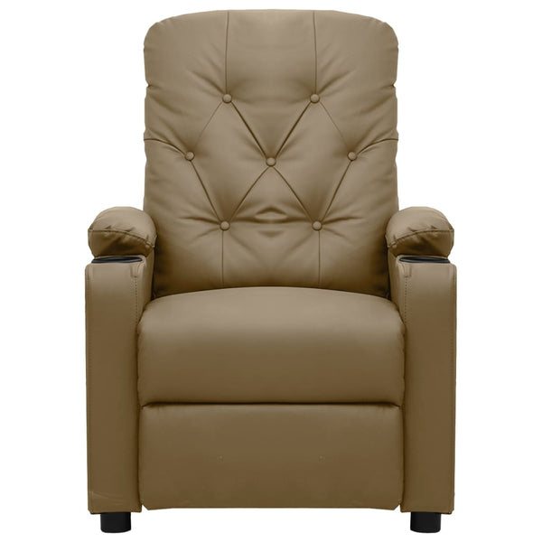 Relaxsessel Elektrisch Cappuccino-Braun Kunstleder