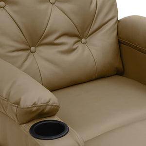 Relaxsessel Elektrisch Cappuccino-Braun Kunstleder