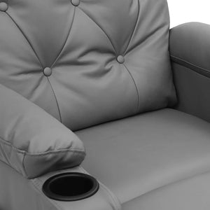 Relaxsessel Elektrisch Grau Kunstleder