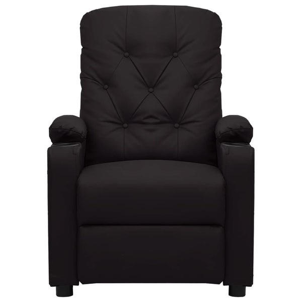 Massagesessel Elektrisch Schwarz Kunstleder