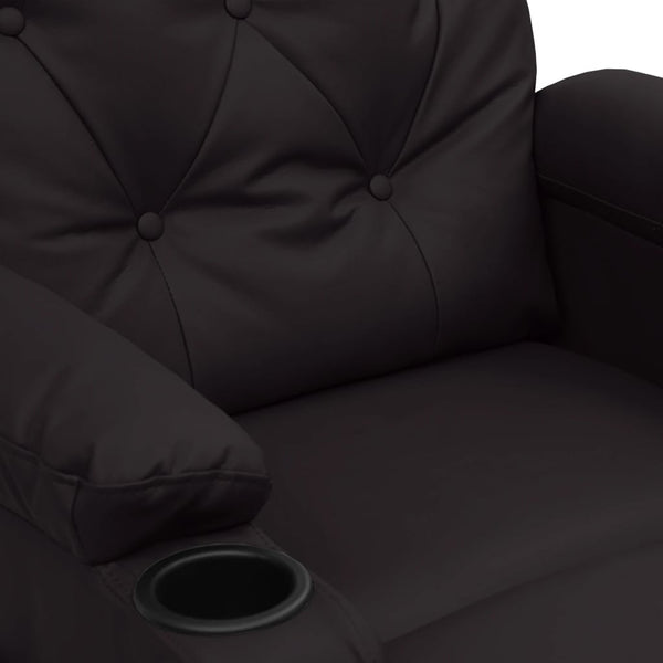 Massagesessel Elektrisch Schwarz Kunstleder
