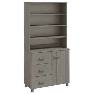 Highboard HAMAR Massivholz Kiefer Hellgrau
