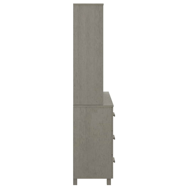Highboard HAMAR Massivholz Kiefer Hellgrau