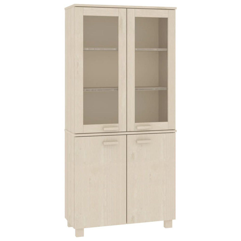 Highboard HAMAR Massivholz Kiefer Honigbraun