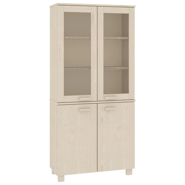 Highboard HAMAR Massivholz Kiefer Honigbraun