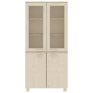 Highboard HAMAR Massivholz Kiefer Honigbraun