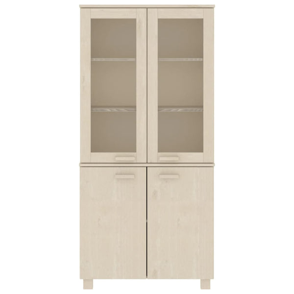 Highboard HAMAR Massivholz Kiefer Honigbraun