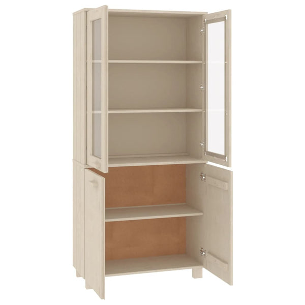 Highboard HAMAR Massivholz Kiefer Honigbraun