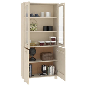 Highboard HAMAR Massivholz Kiefer Honigbraun