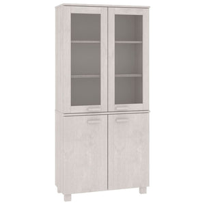 Highboard HAMAR Massivholz Kiefer Weiß