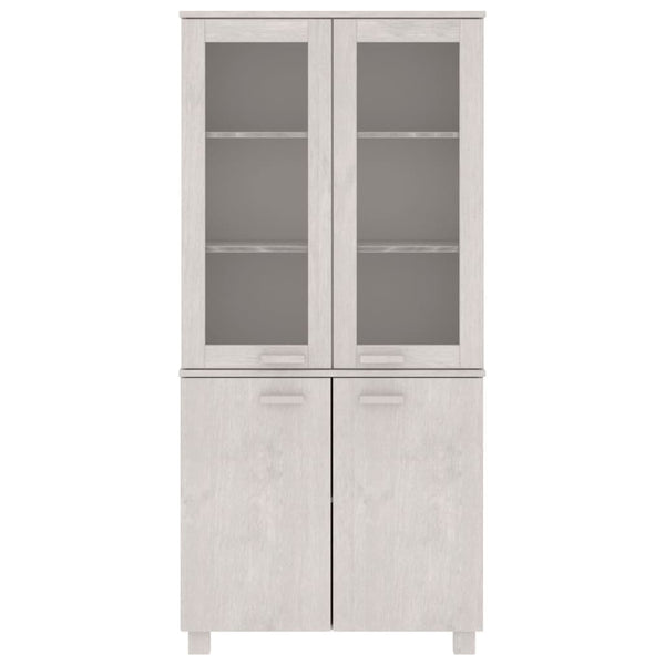 Highboard HAMAR Massivholz Kiefer Weiß