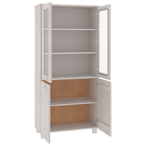 Highboard HAMAR Massivholz Kiefer Weiß