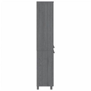 Highboard HAMAR Massivholz Kiefer Dunkelgrau