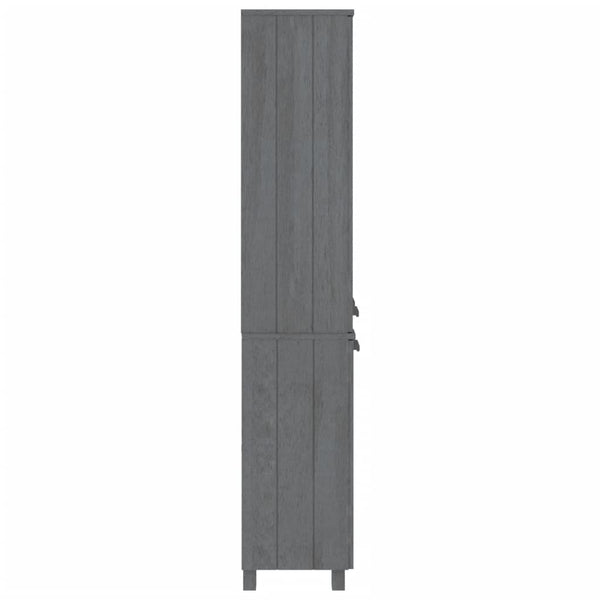 Highboard HAMAR Massivholz Kiefer Dunkelgrau