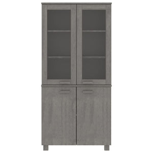 Highboard HAMAR Massivholz Kiefer Hellgrau