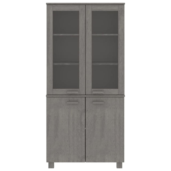Highboard HAMAR Massivholz Kiefer Hellgrau