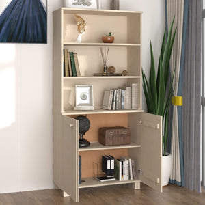 Highboard HAMAR Massivholz Kiefer Honigbraun