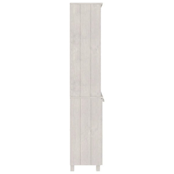 Highboard HAMAR Massivholz Kiefer Weiß