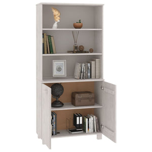 Highboard HAMAR Massivholz Kiefer Weiß