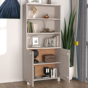 Highboard HAMAR Massivholz Kiefer Weiß