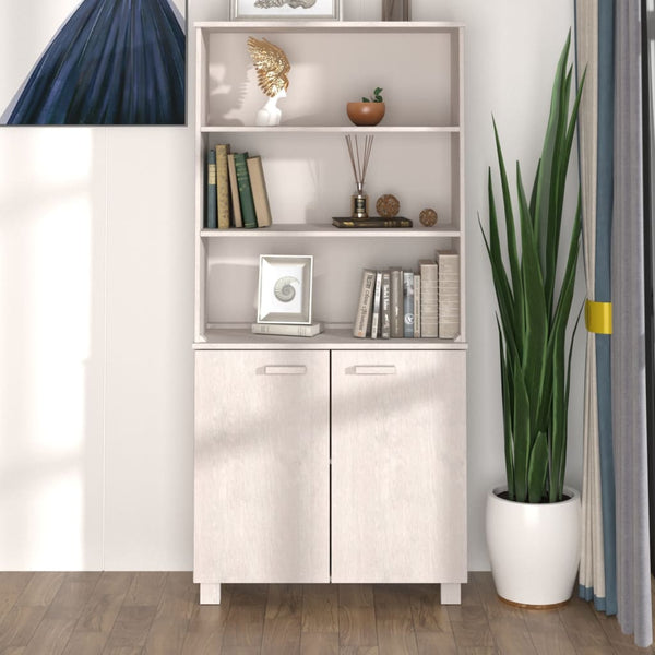 Highboard HAMAR Massivholz Kiefer Weiß