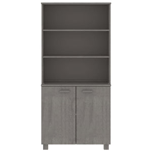 Highboard HAMAR Massivholz Kiefer Hellgrau