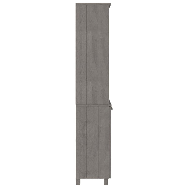 Highboard HAMAR Massivholz Kiefer Hellgrau