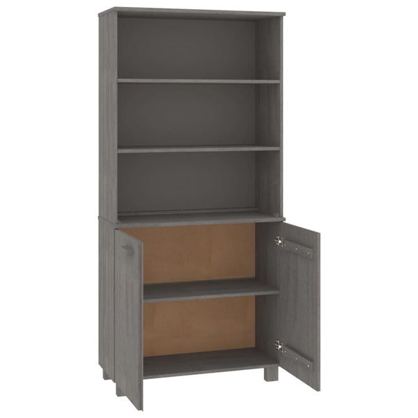 Highboard HAMAR Massivholz Kiefer Hellgrau