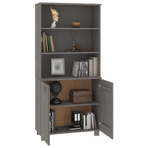 Highboard HAMAR Massivholz Kiefer Hellgrau