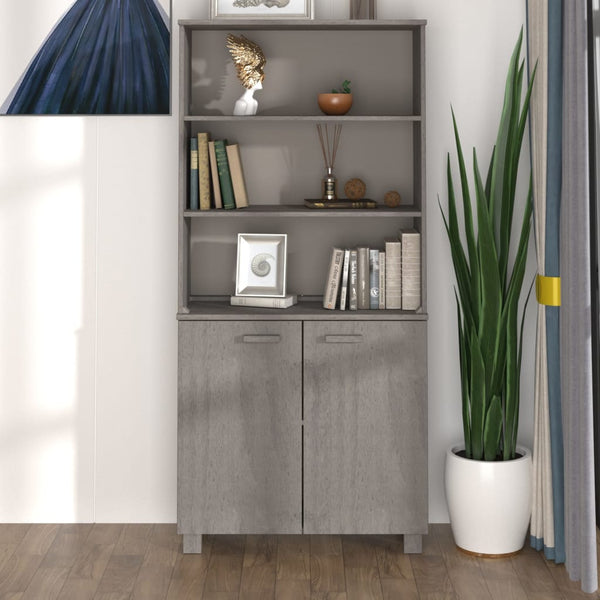 Highboard HAMAR Massivholz Kiefer Hellgrau