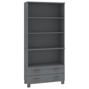 Highboard HAMAR Massivholz Kiefer Dunkelgrau