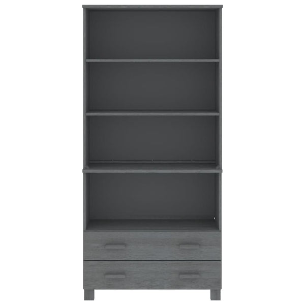Highboard HAMAR Massivholz Kiefer Dunkelgrau