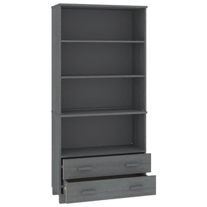 Highboard HAMAR Massivholz Kiefer Dunkelgrau
