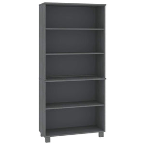Highboard HAMAR Massivholz Kiefer Dunkelgrau